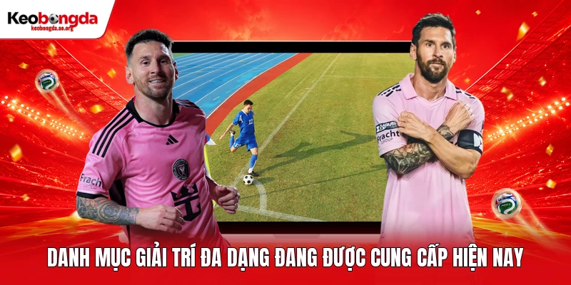 Danh mục giải trí đa dạng đang được cung cấp hiện nay