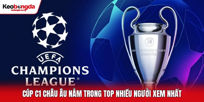 Cúp C1 Châu Âu nằm trong TOP nhiều người xem nhất
