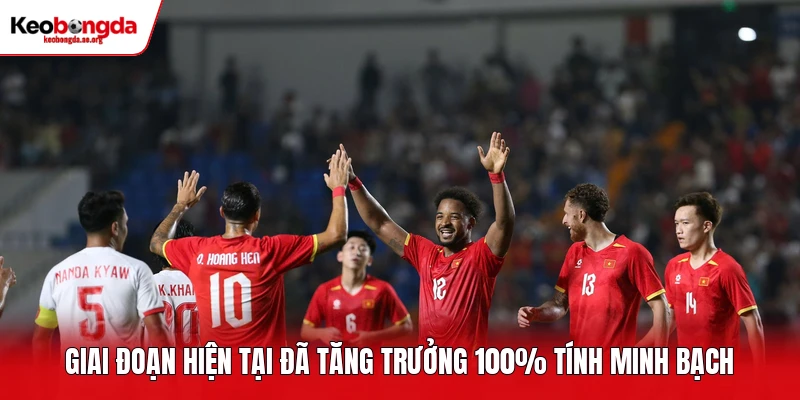 Giai đoạn hiện tại đã tăng trưởng 100% tính minh bạch