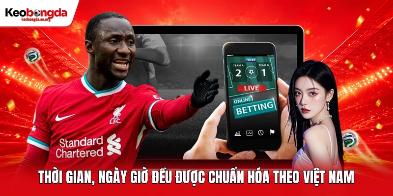 Thời gian, ngày giờ đều được chuẩn hóa theo Việt Nam